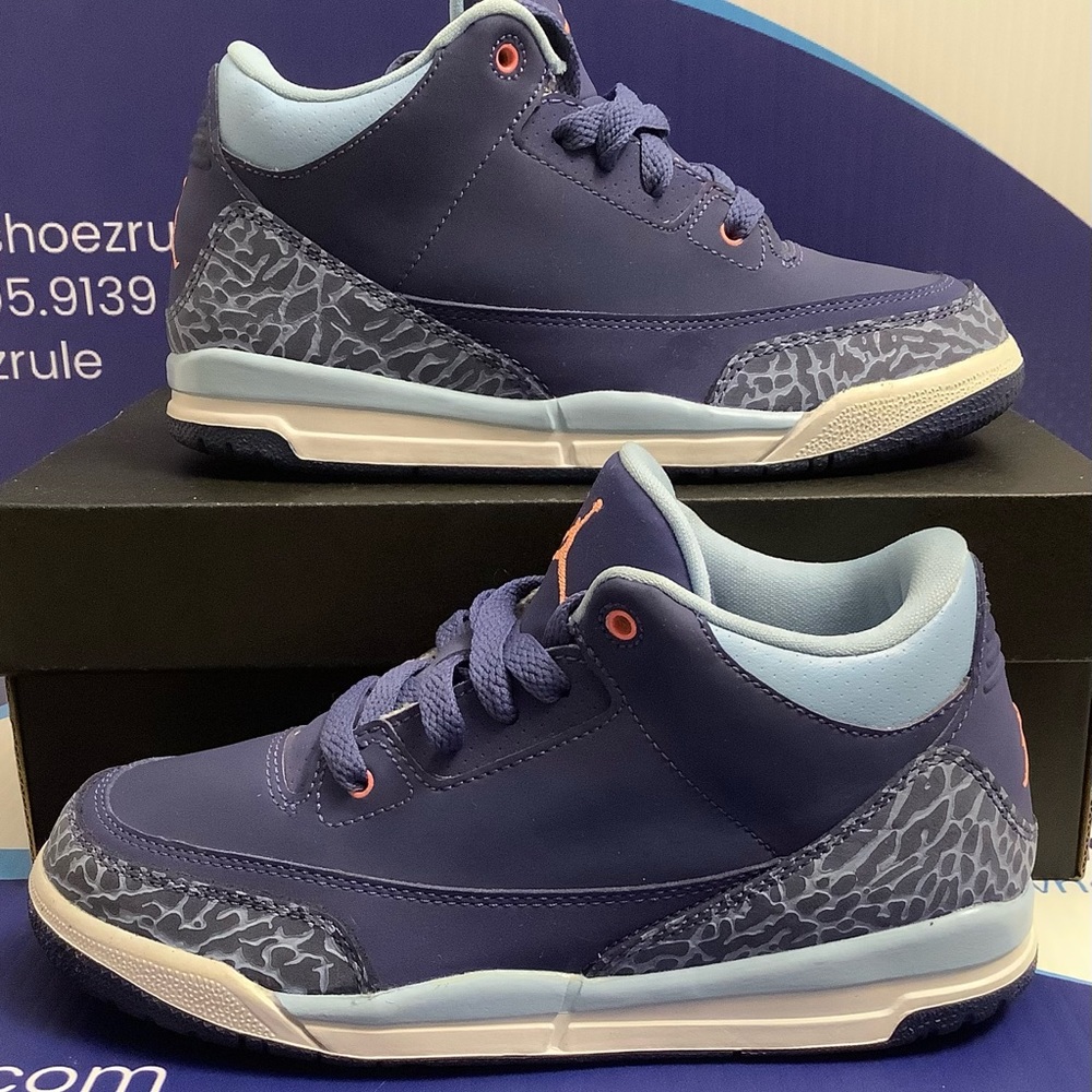Air Jordan 3 Retro Purple Dust Kids 2y